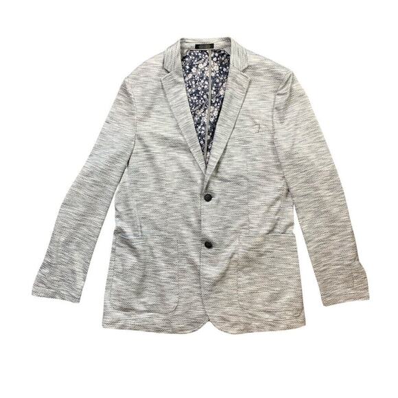 Vince Camuto Blazer Mens M Medium Ash Grey Heather Two Button Stretch Jacket - Picture 1 of 13
